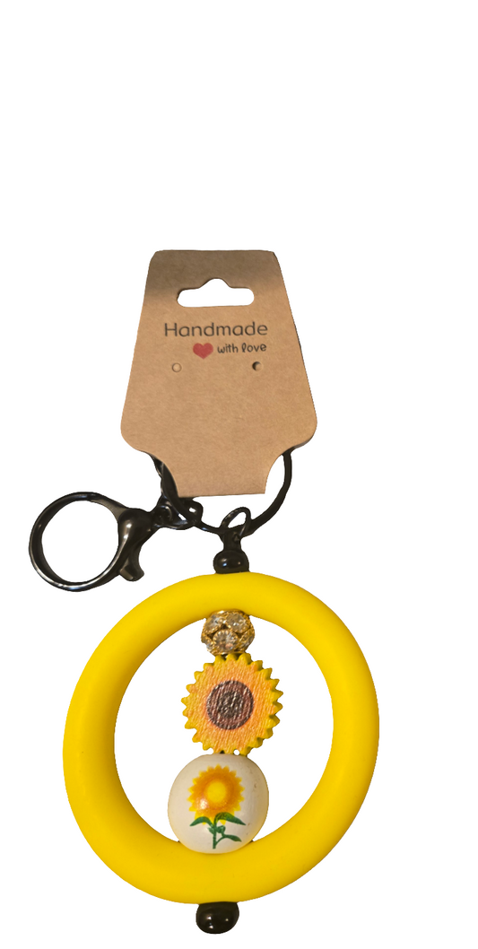 Sunflower Keychain