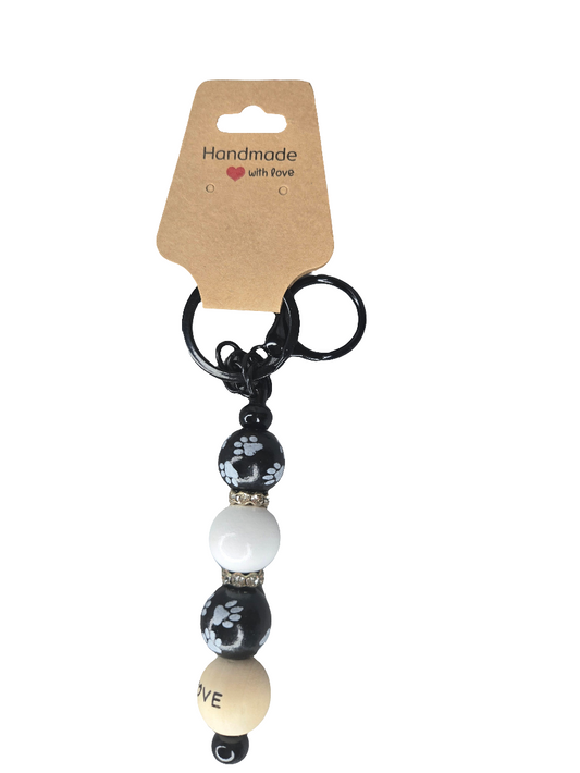 Paw Print Keychain