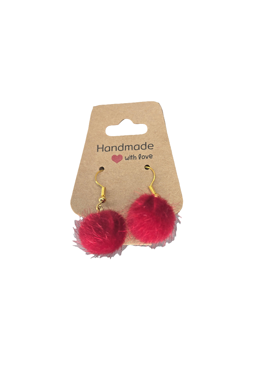 Pompom Earrings